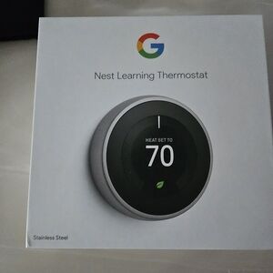 Google Nest Learning Thermostat - Stainless Steel